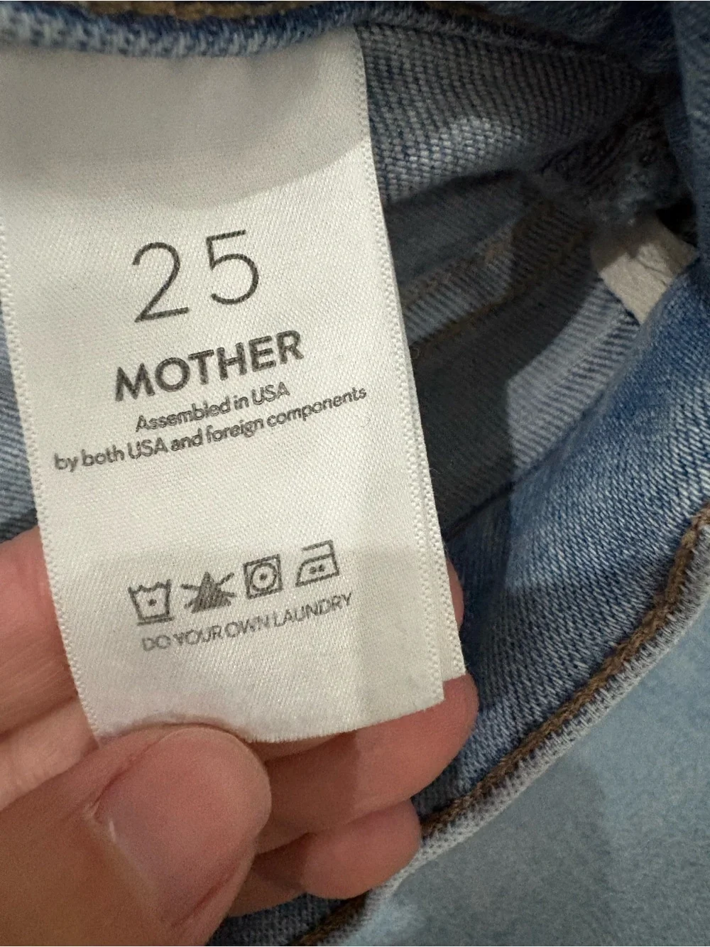 MOTHER Light Blue High-Rise Wide-Leg Jeans - Picture 10 of 12